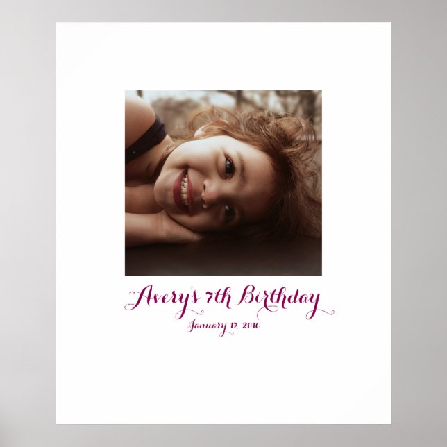 Poster Septième anniversaire 7e Connexion Bureau du Parti (Devant)