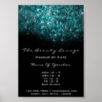 Séquence turquoise de Confetti Bleu Noir Blanc