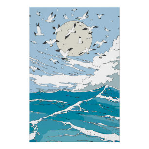 Poster Séquestre Vintage japonais