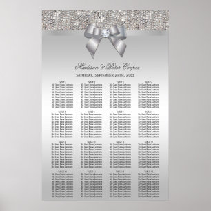 Poster Séquins d'argent et Mariage d'arc