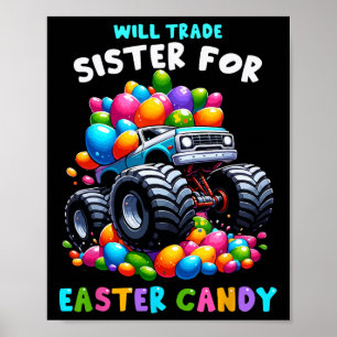 Poster Sera La Soeur Pour Les Bonbons De Pâques I Drôle O