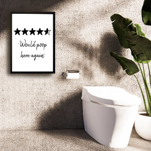 Poster Serait Poop ici encore drôle salle de bain