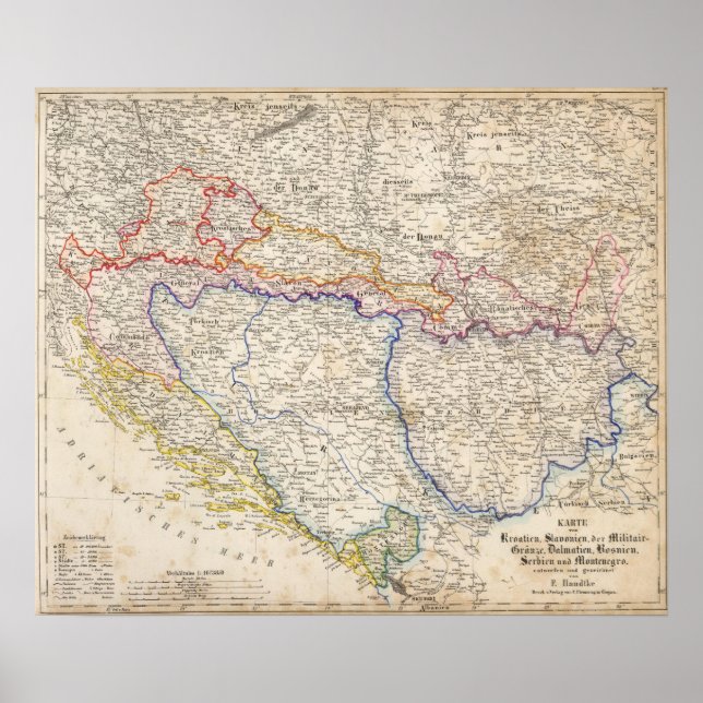 Poster Serbie, Bosnie (Devant)