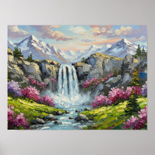 Poster Sérénade de cascade alpine