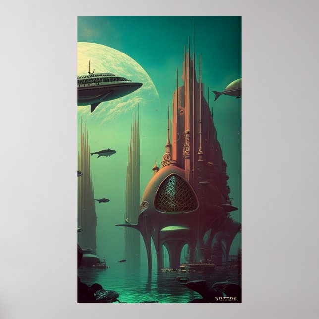 Poster Serenade Earthrise (42x24po Extra Long) (W/Logo) (Devant)