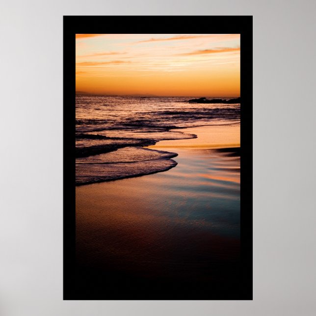 Poster Serene Beach Sunset (Devant)