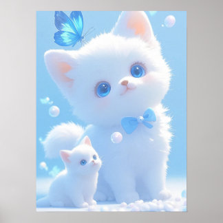 Poster Serene Blue : A Kitty’s Tale