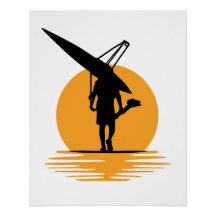 Serene Coucher de soleil : minimaliste Oarsman Sil