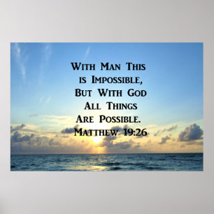 POSTER SERENE MATTHEW 19:26 PHOTO DESIGN