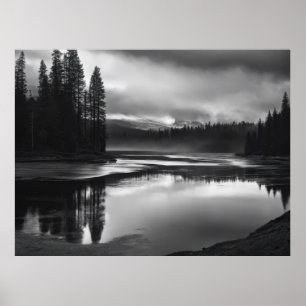 Poster Serene River Bend
