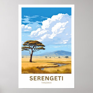 Poster Serengeti Tanzanie Imprimer Voyage