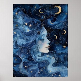 Poster Sérénité dans la lumière des étoiles