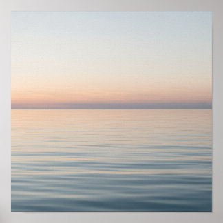 Poster Sérénité de l'océan au coucher du soleil