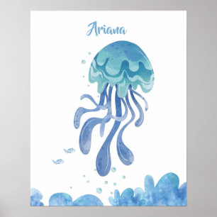 Poster Sérénité de méduses personnalisable