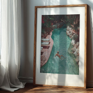 Poster Sérénité ensoleillée : évasion Vintage au bord de 