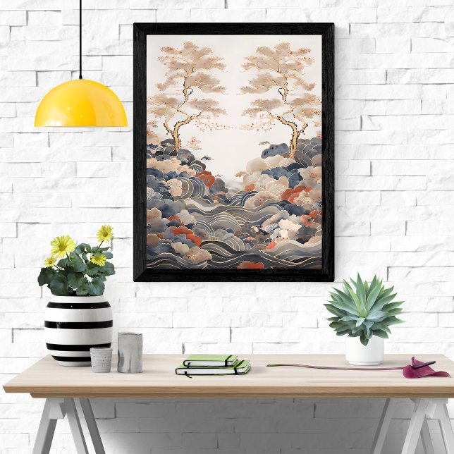 Poster Sérénité paisible : Une tapisserie tranquille de l (Créateur téléchargé)