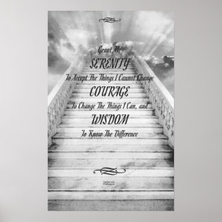 Poster SÉRÉNITÉ sur l'escalier au ciel