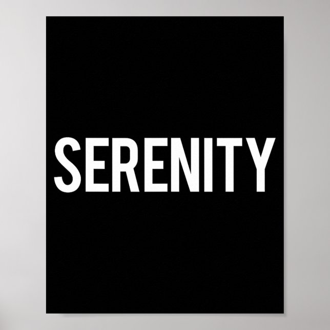 Poster Serenity - Cool New Funny Name Fan Gift Tee  (Devant)
