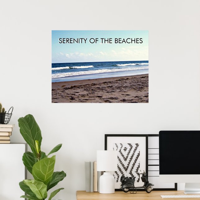 Poster Serenity of the Beaches Coastal Scene (Bureau à domicile)