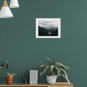 Poster Serenity Prayer River Valley Photographic