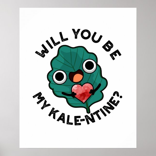 Poster Serez-Vous Mon Jeu De Saint-Valentin Drôle De Kale (Devant)