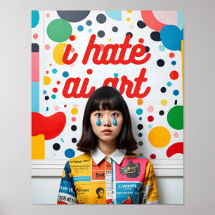 Poster Série 6 "I Hate AI Art"