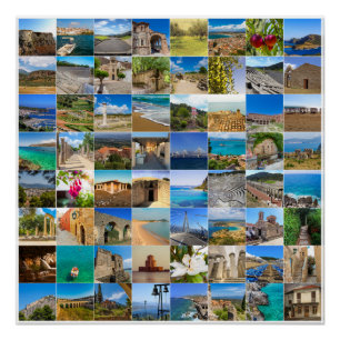 Poster série de photos de Peloponnes, Grèce, Europe