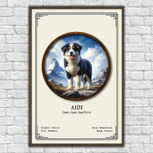 Poster Série de zoologie Aidi