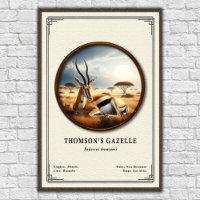 Série de zoologie de la gazelle de Thomson