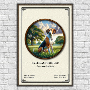 Poster Série de zoologie du renard américain