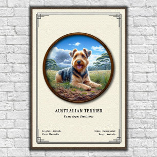 Poster Série de zoologie du Terrier Australien