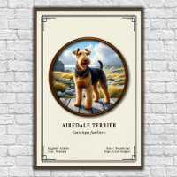 Série de zoologie Terrier Airedale