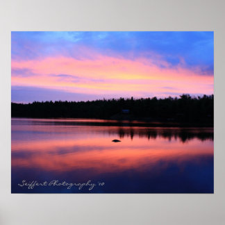 Poster Série des lacs de truite