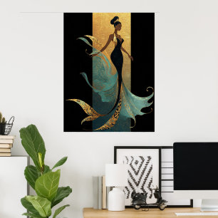 POSTER SÉRIE MERMAID NOIR #1 