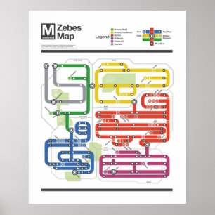 Poster Série Metroid Metro NES Maps