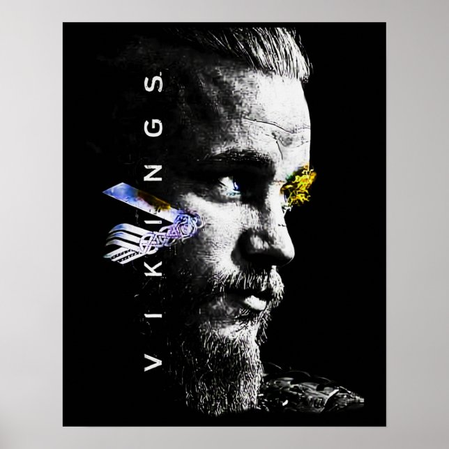 Poster Série Ragnar Lothbrok Vikings (Devant)