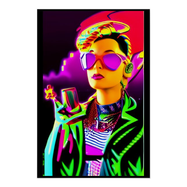 Poster Seriously Saturated (Devant)