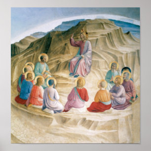 Poster Sermon Angelico Sur L'Affiche D'Art Vintage Sur Le