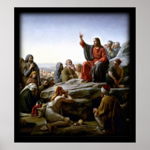Poster Sermon Sur Le Mont Biblique