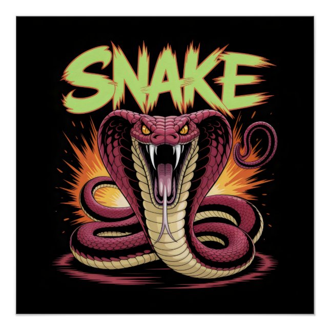 Poster Serpent. (Devant)