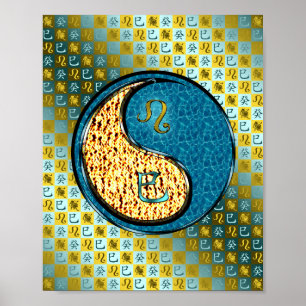 Poster Serpent à eau et Leo