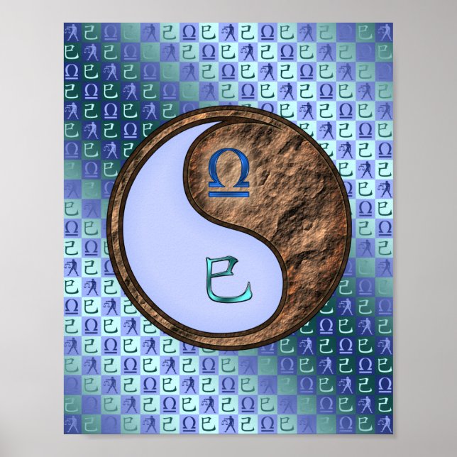 Poster Serpent de la bibliothèque et de la Terre (Devant)