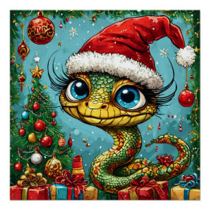 Poster Serpent de Noël