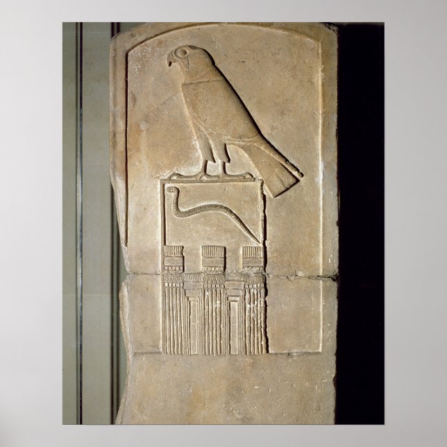Poster Serpent king stela, c.3000 av. J.-C (calcaire) (ég (Devant)