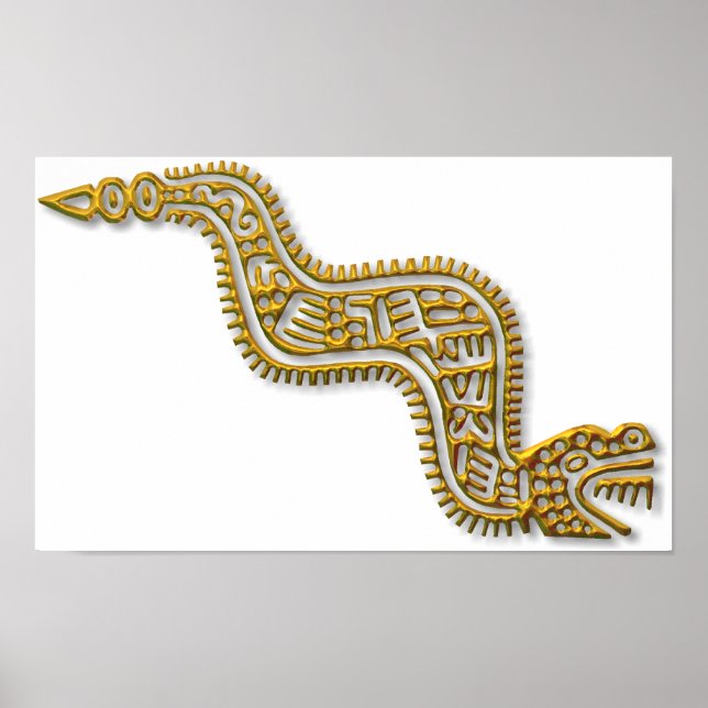 Poster Serpent-or maya (Devant)