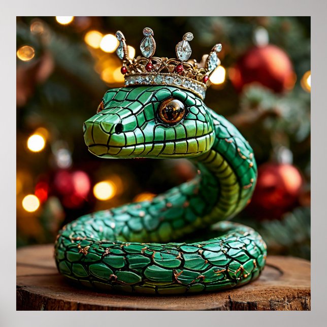 Poster Serpent vert (Devant)