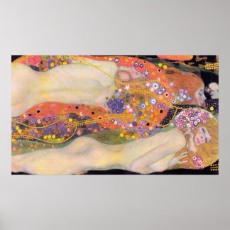 Poster Serpents d'eau de Klimt II