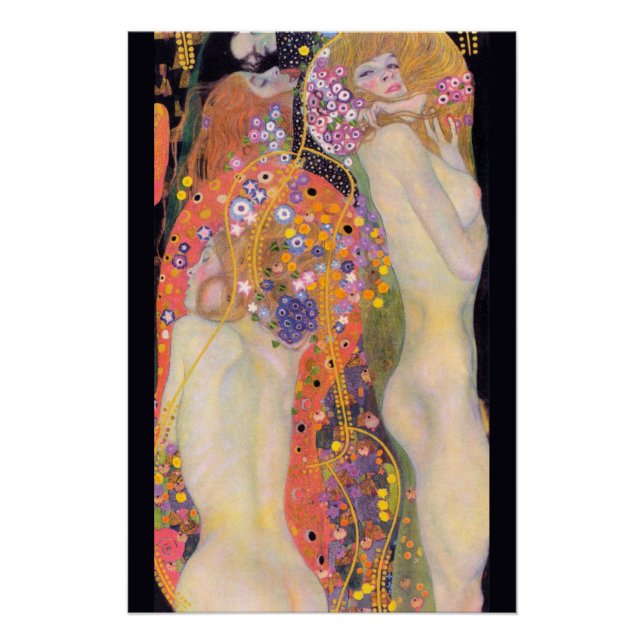 Poster Serpents d'eau, Gustav Klimt (Devant)