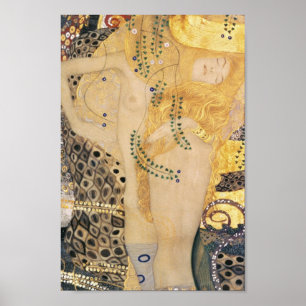 Poster Serpents d'eau I (1904-1907) — Gustav Klimt