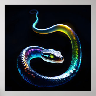 Poster Serpents Iridescents